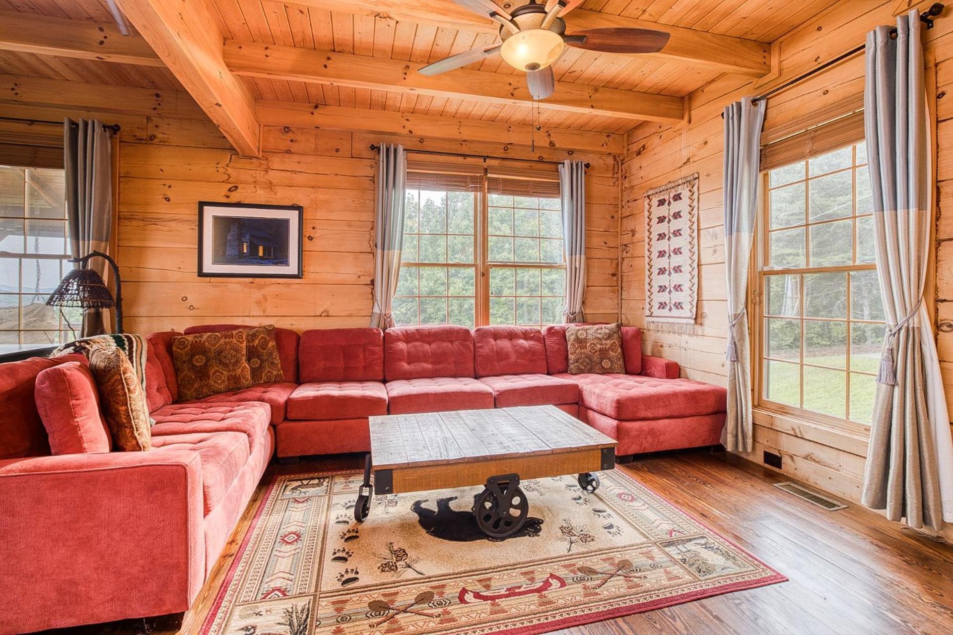 Sky High Lodge By Bk Stays. Large Cabin. Amazing Views. Game Room. Jacuzzi. Six Bedrooms. Sleeps 12 Блу Ридж Екстериор снимка
