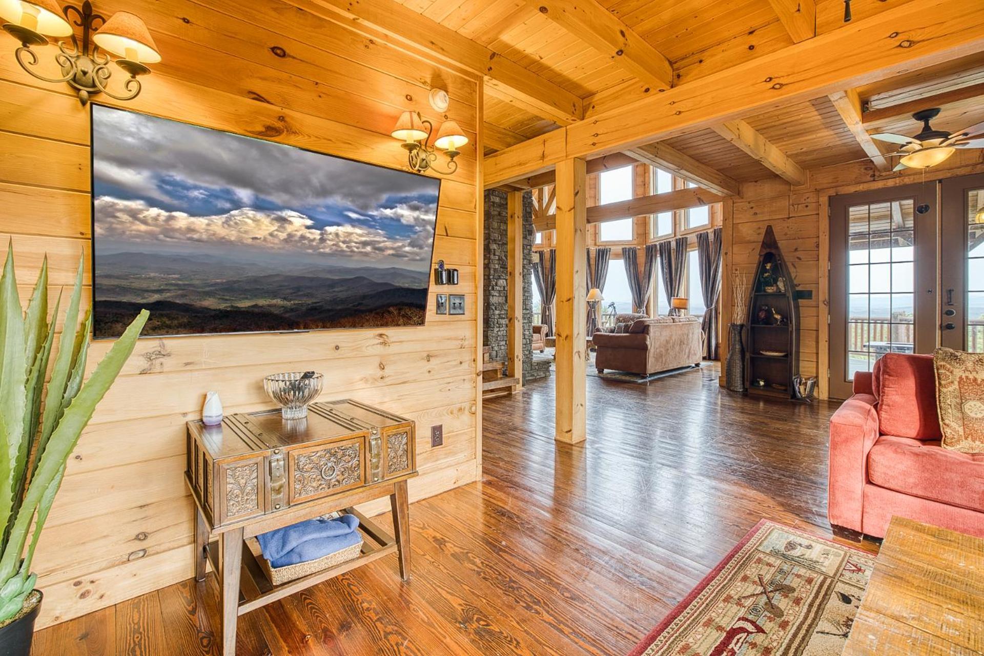 Sky High Lodge By Bk Stays. Large Cabin. Amazing Views. Game Room. Jacuzzi. Six Bedrooms. Sleeps 12 Блу Ридж Екстериор снимка