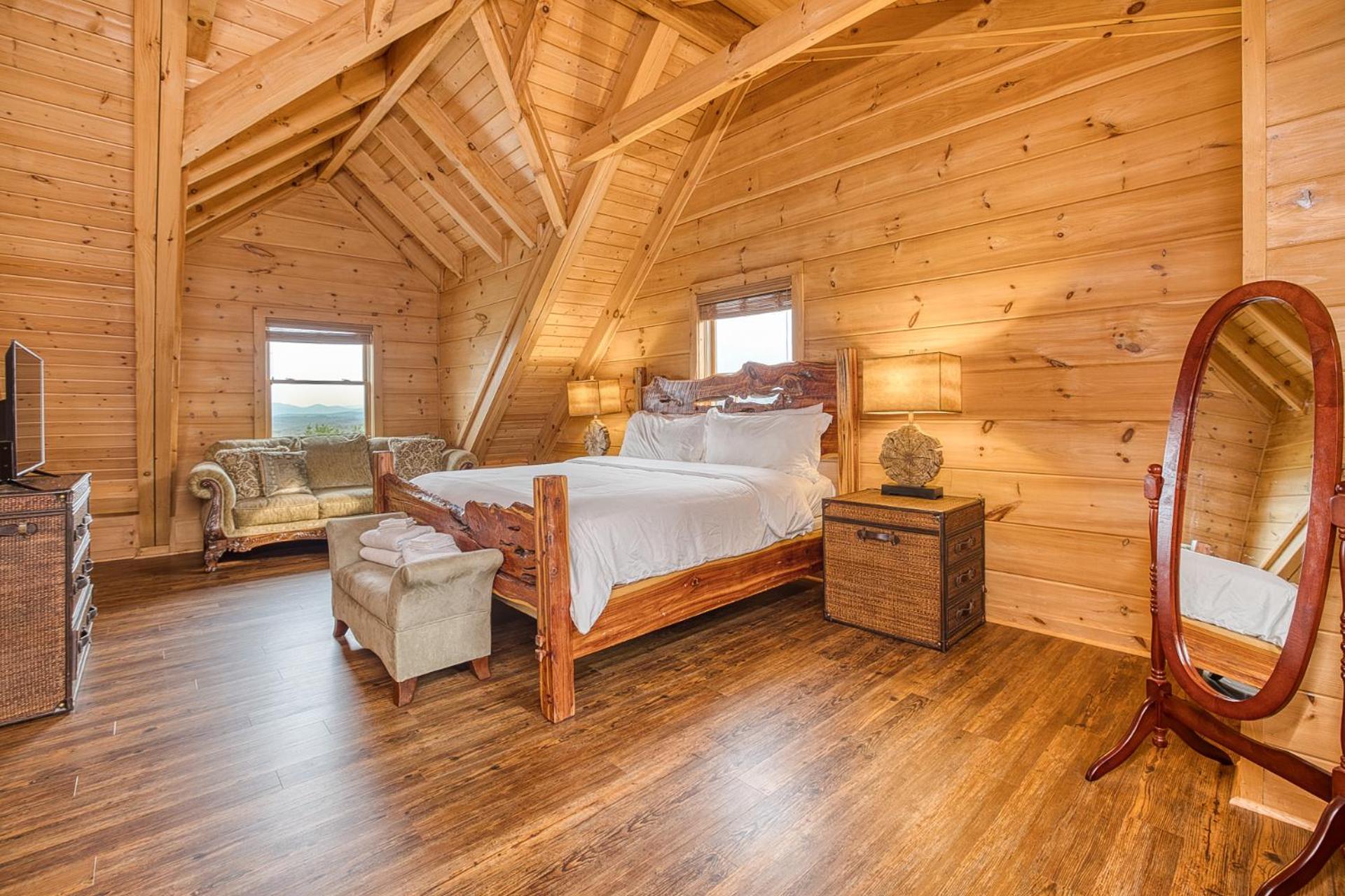 Sky High Lodge By Bk Stays. Large Cabin. Amazing Views. Game Room. Jacuzzi. Six Bedrooms. Sleeps 12 Блу Ридж Екстериор снимка